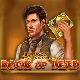 Book of Dead online game logo by Play'n GO on slotbookof.com